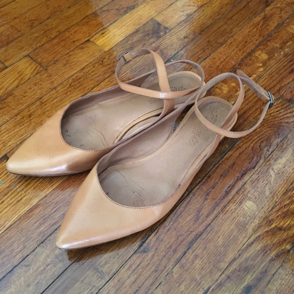 Madewell Leather Strap Flats